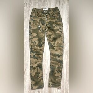 Klip Camo Skinny Jeans Button Fly Size 5